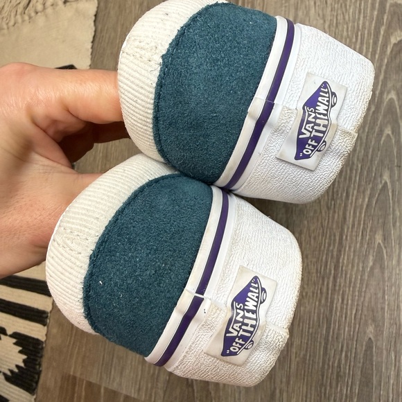 Vans Classic - Slip On Platform Mini Cord Shoes Pink Leather Suede - size 8 - Picture 5 of 10